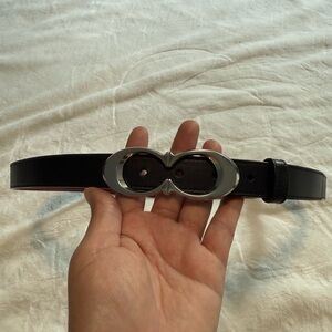 Coach Black and Brown Leather Belt